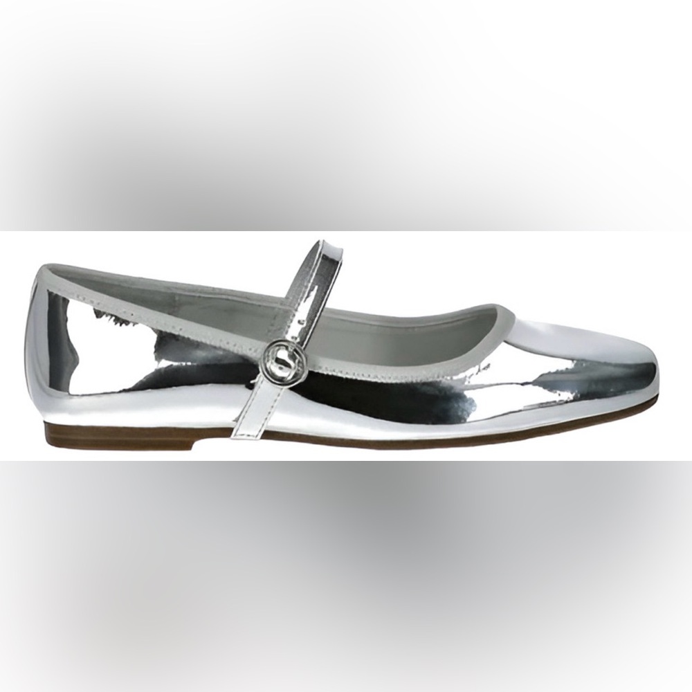 Women's Silver Mary Jane Shoes - Picture 5 of 5
